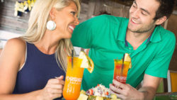 Couple dining at Loco Gecko Myrtle Beach