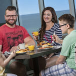 Family oceanfront hotel dining