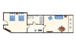 Oceanfront Double Suite Layout
