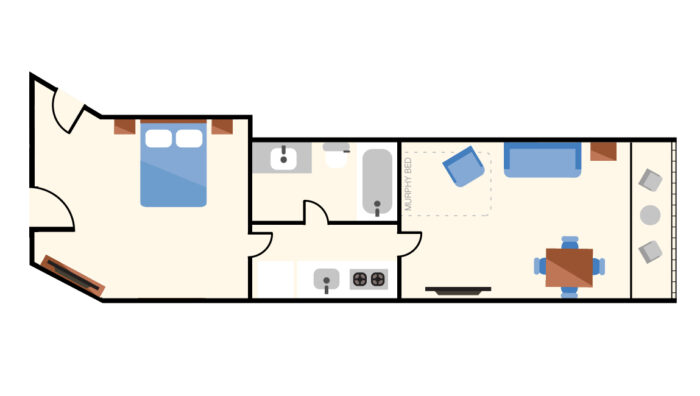 Oceanfront King Suite Layout